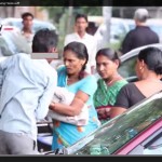 woman beating a man, delhi