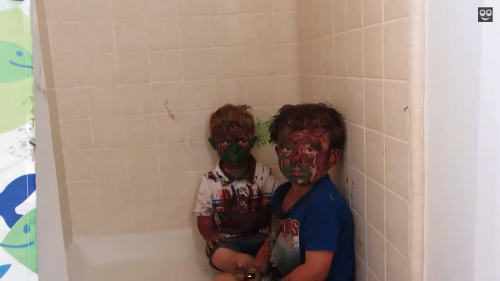 Lol! You Will Die Laughing After Watching What These Kids Did To Themselves