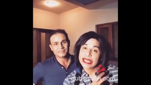 Gaurav Gera Shopkeeper Dubsmash with Virender Sehwag