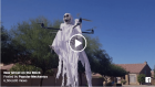 Watch This Scary Ghost Halloween Costume Float Around And Make People Shit Their Pants
