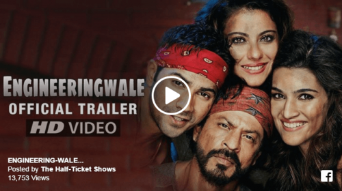 Watch Engineering Spoof Of SRK’s “Dilwale” Trailer And It’s Super Hilarious
