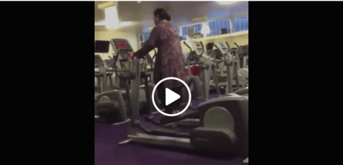 Small Clip Of An Aunty Killing It In The Gym