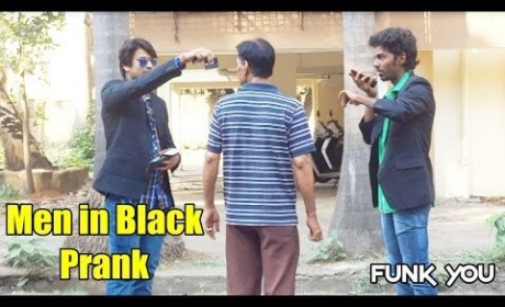 Watch! Guys Played Men In Black Prank With Random People On Street.