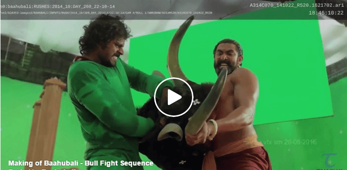 Checkout The Famous Bull Fighting Scene From “Baahubali” Was Shot